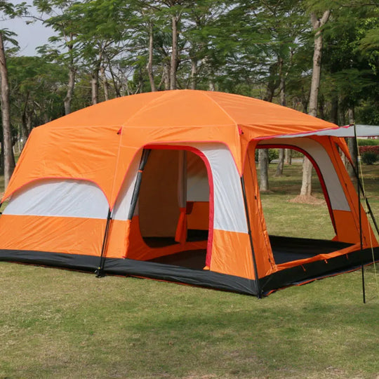 Outdoors Camping Tent 2 Room Large Space for 5-8 Person Weatherproof Camping Family Tents Portable Travel Tour Tents