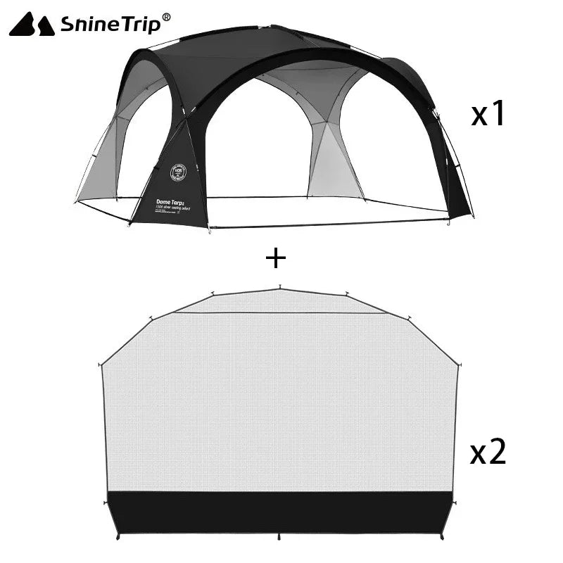 Coated Waterproof Camping Dome