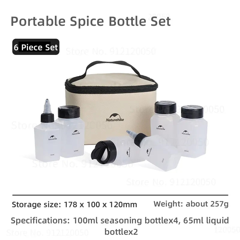 Naturehike 6/8pc Seasoning Bottles