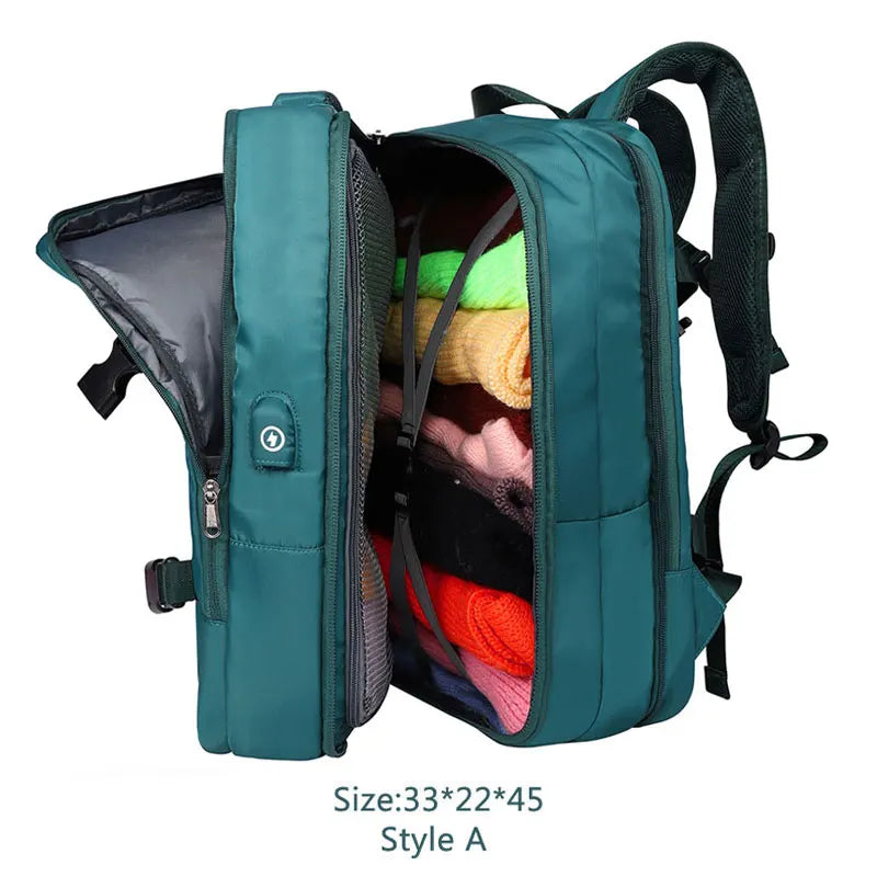 Extendible Travel and Laptop Backpack