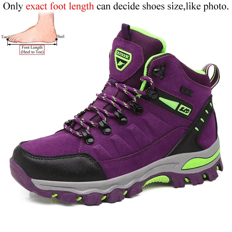 Winter Women Ankle Outdoor Trekking Boots Hiking Shoes