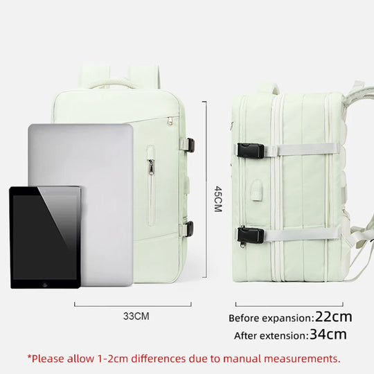 Extendible Travel and Laptop Backpack