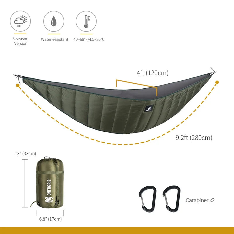 OneTigris Lightweight Full Length Hammock Underquilt