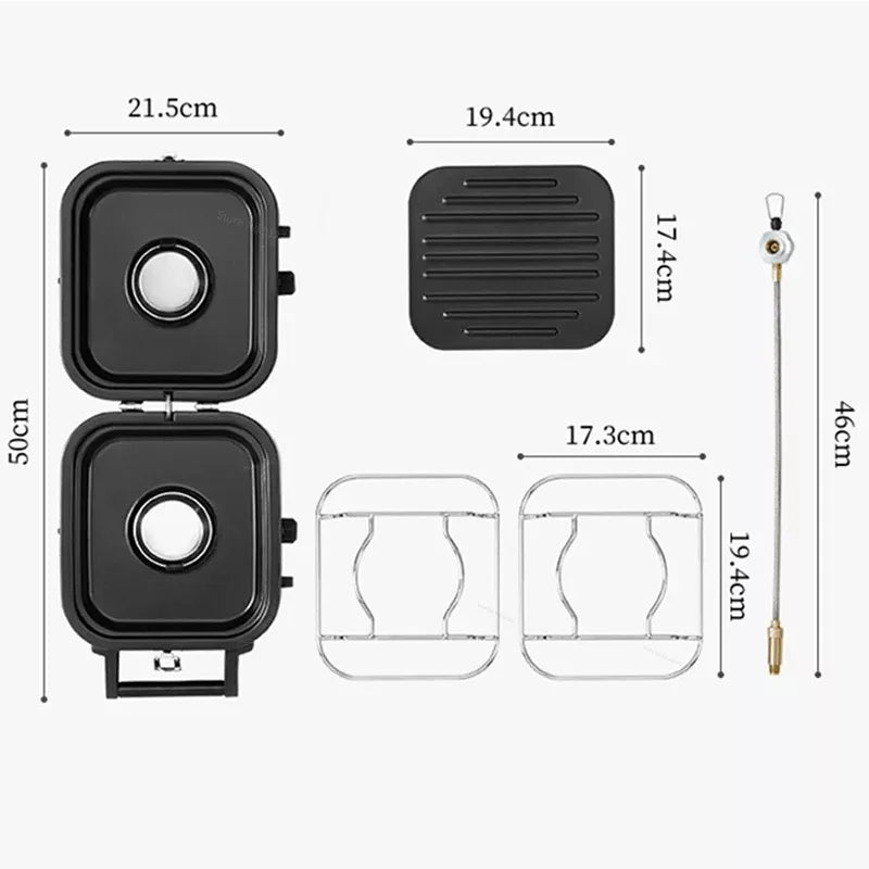 Naturehike Stove Folding Double Fire Gas Stove