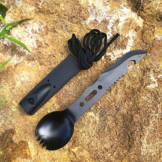 Camping Stainless Steel Multi-Function Cutlery