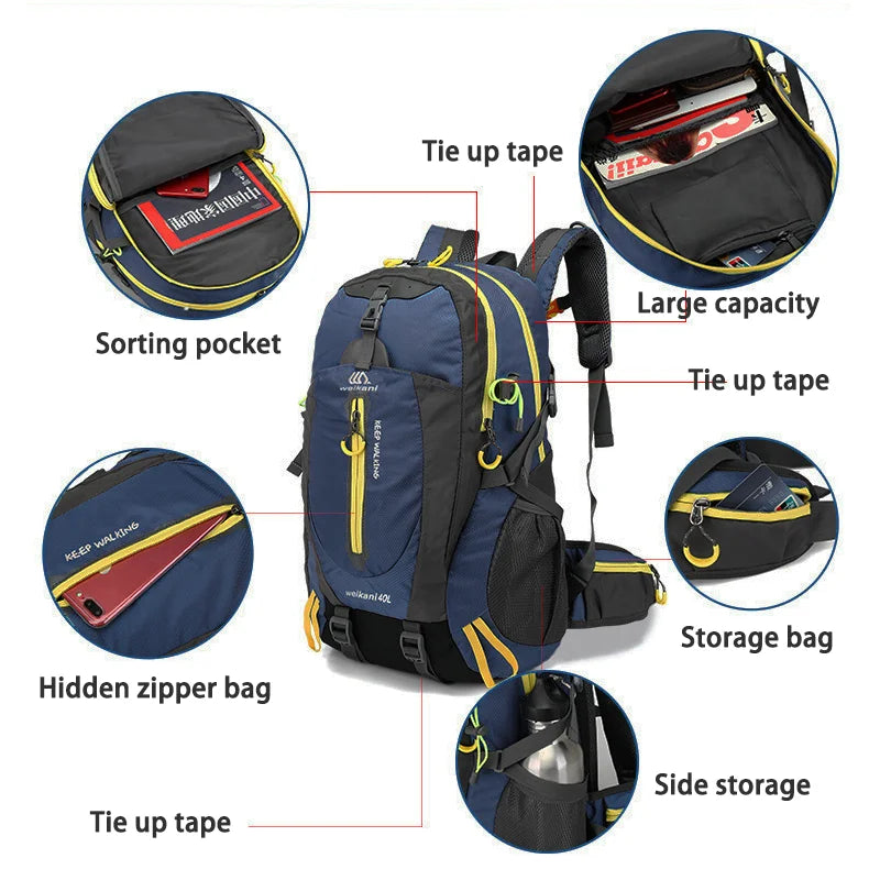 30l-40l Waterproof  Camping Backpacks