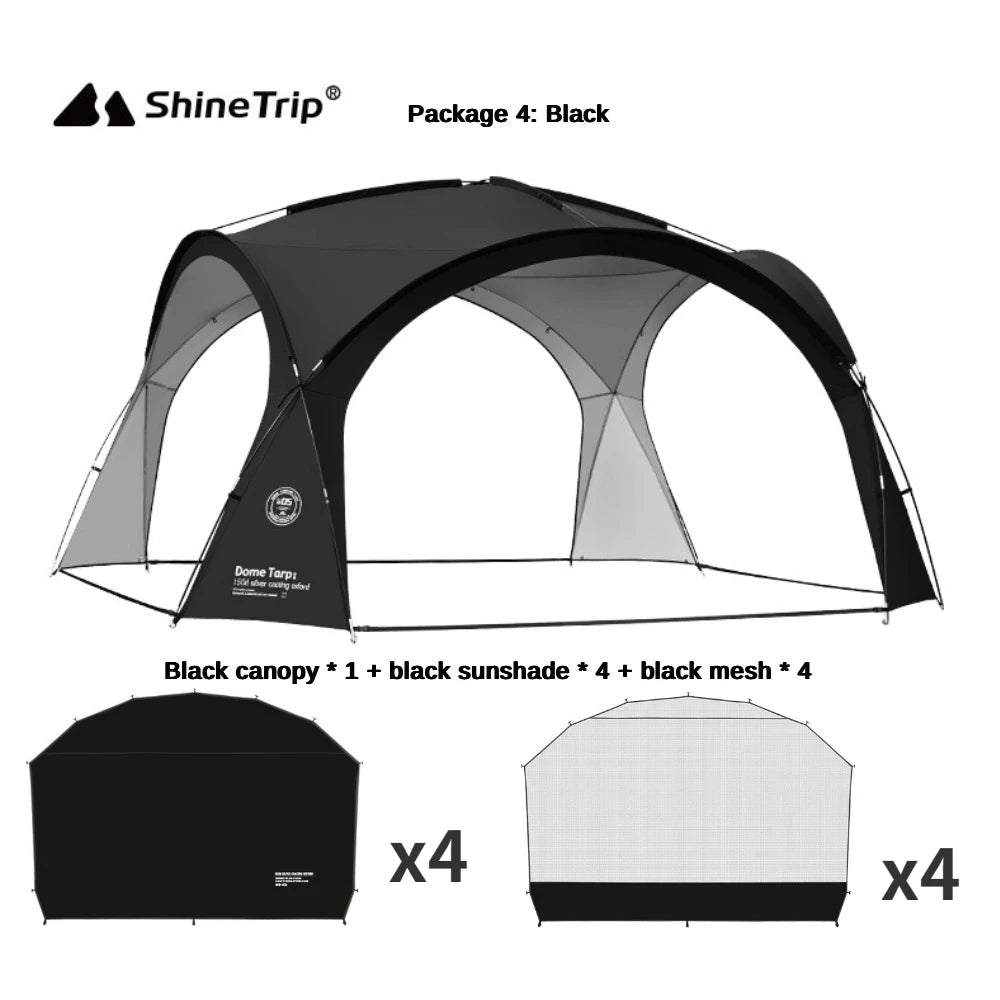 Coated Waterproof Camping Dome