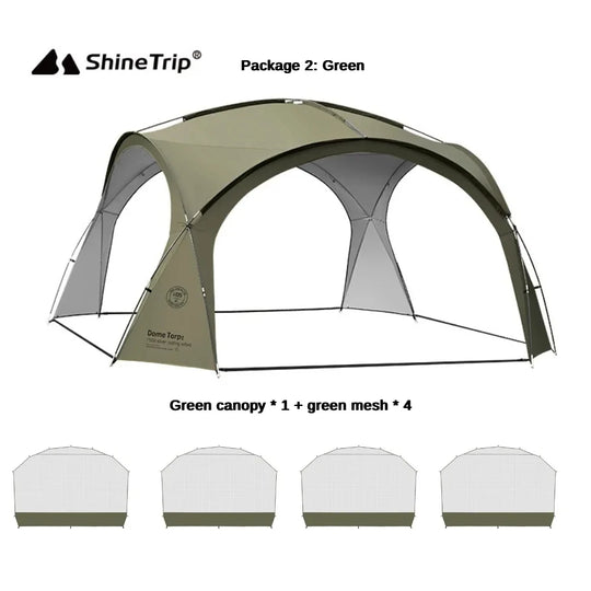 Coated Waterproof Camping Dome