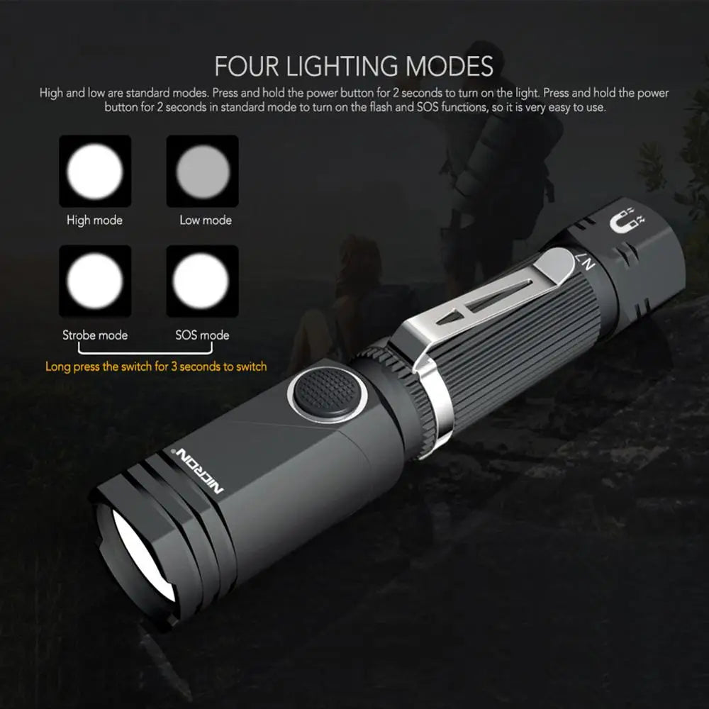 Led Flashlight 90 Degree Twist