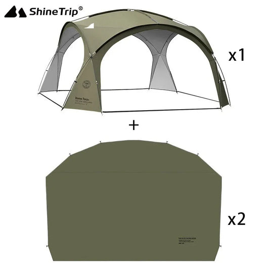 Coated Waterproof Camping Dome