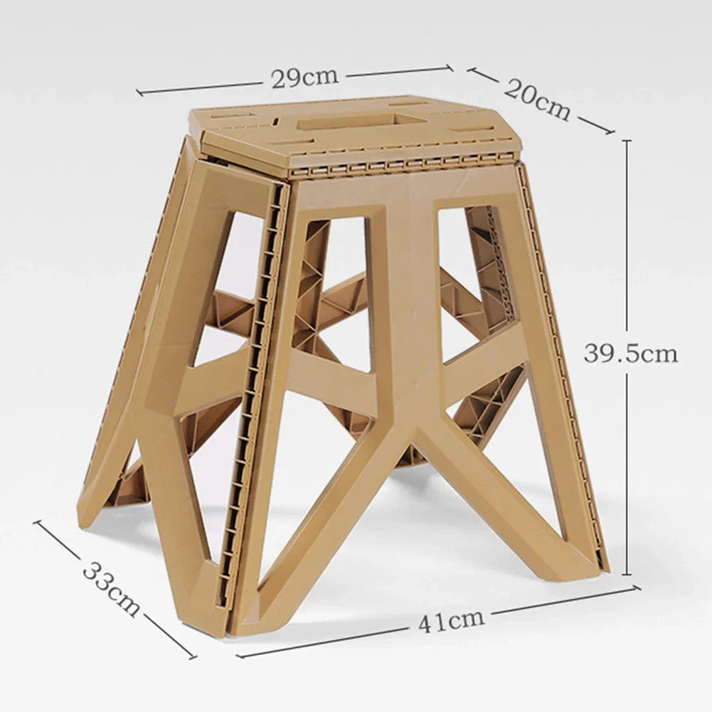 Outdoor Portable Folding Stool High Load-Bearing Handle Design Durable Mini Chair Fishing Stool Square Stool Camping Stool