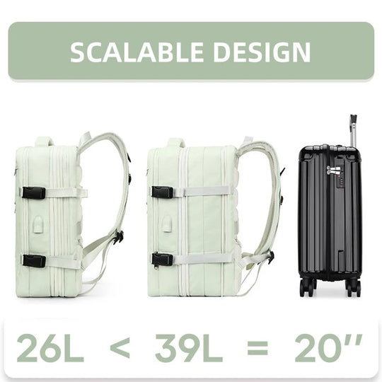 Extendible Travel and Laptop Backpack