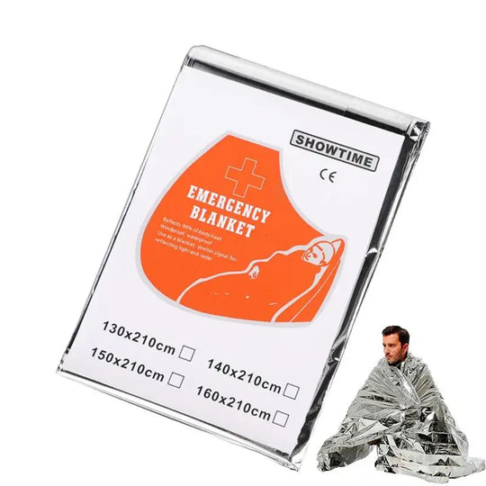 Outdoors Survival Blankets Aluminum Foil Thermal Blankets Survival Gear Hiking Essentials Survival Kits Space Blanket for Adults