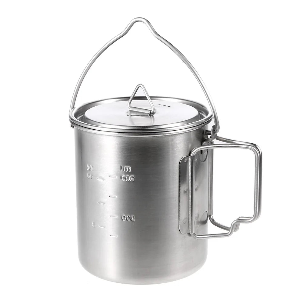 Lixada 750ml Stainless Steel Pot