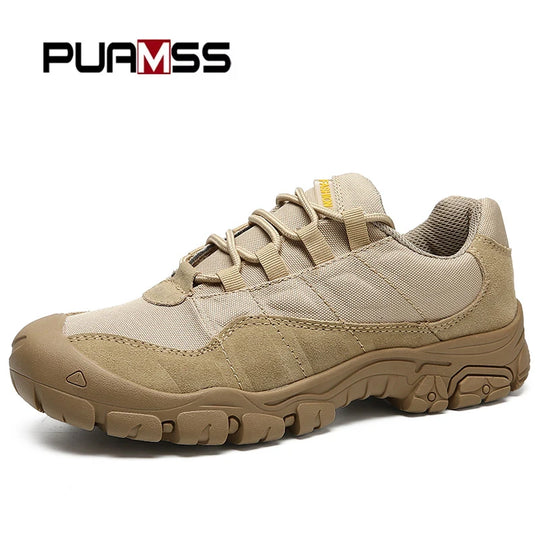 Outdoor Men Hiking Shoes Waterproof Breathable Tactical Combat Army Boots