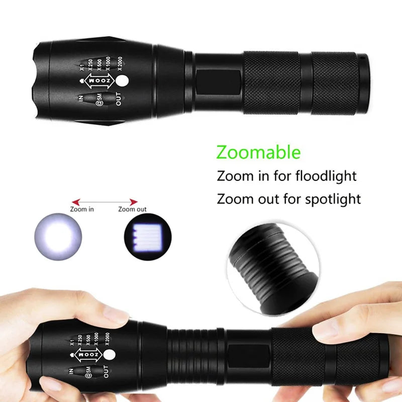 LED Handheld Tactical Flashlight