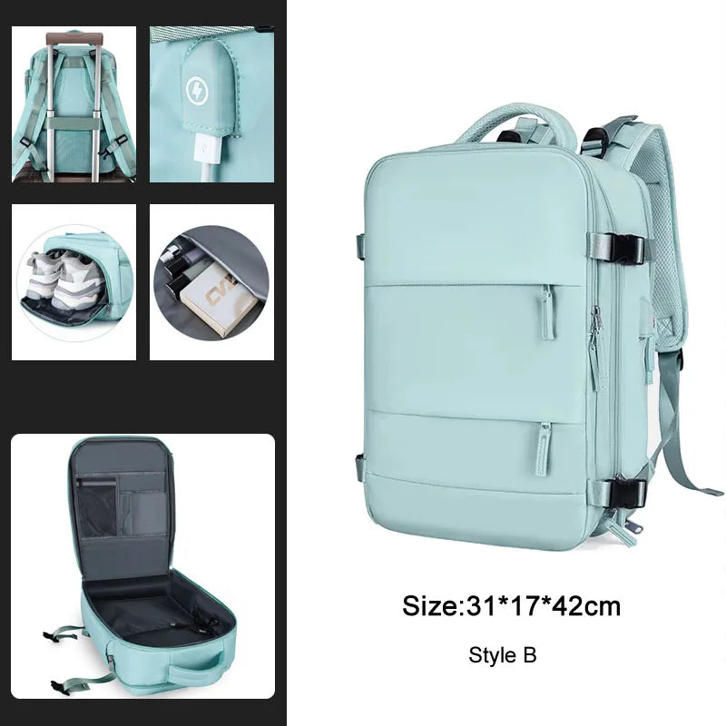 Extendible Travel and Laptop Backpack