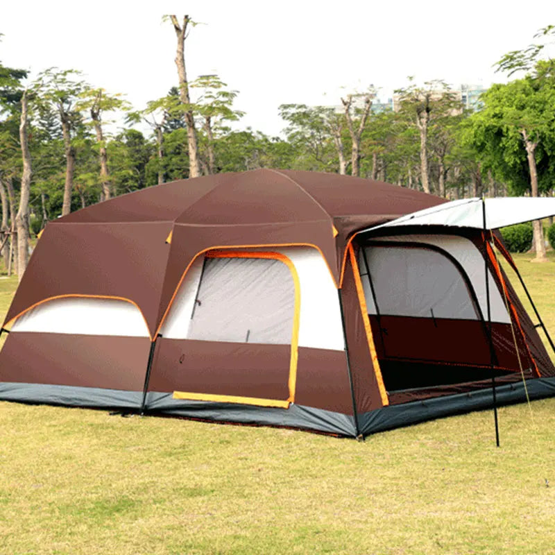 Outdoors Camping Tent 2 Room Large Space for 5-8 Person Weatherproof Camping Family Tents Portable Travel Tour Tents