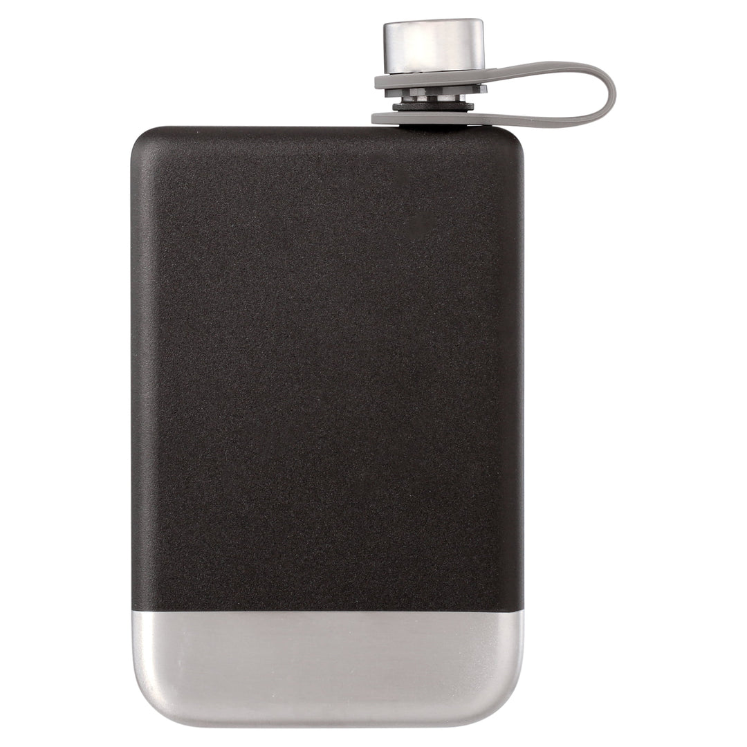 8 oz Stainless Steel Flask - Black, Durable and Versatile for Outdoor Use