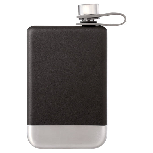 8 oz Stainless Steel Flask - Black, Durable and Versatile for Outdoor Use