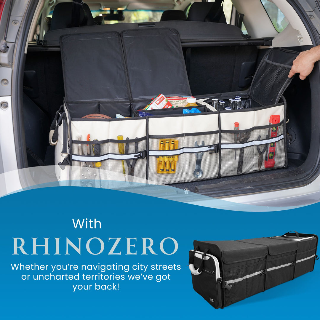 RHINOZERO Ultimate Trunk Organizer (Beige)