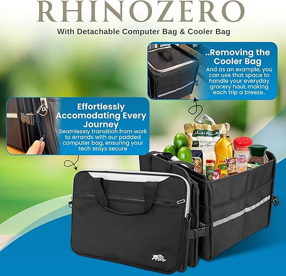 RHINOZERO Ultimate Trunk Organizer (Black)