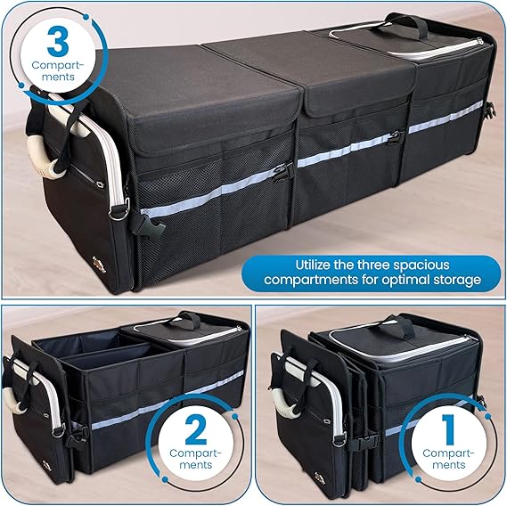 RHINOZERO Ultimate Trunk Organizer (Black)