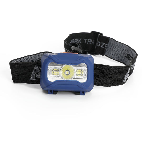 100 Lumens LED Headlamp in Blue, Includes 3 AAA Batteries, Model 31639, Weighs 0.21 lbs