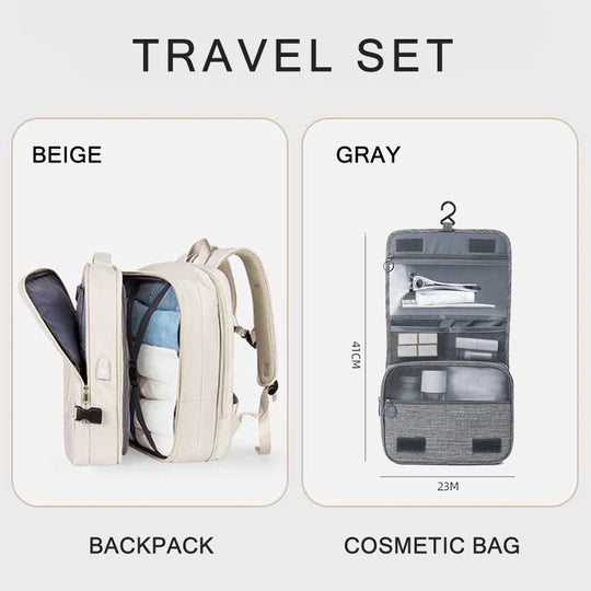 Extendible Travel and Laptop Backpack