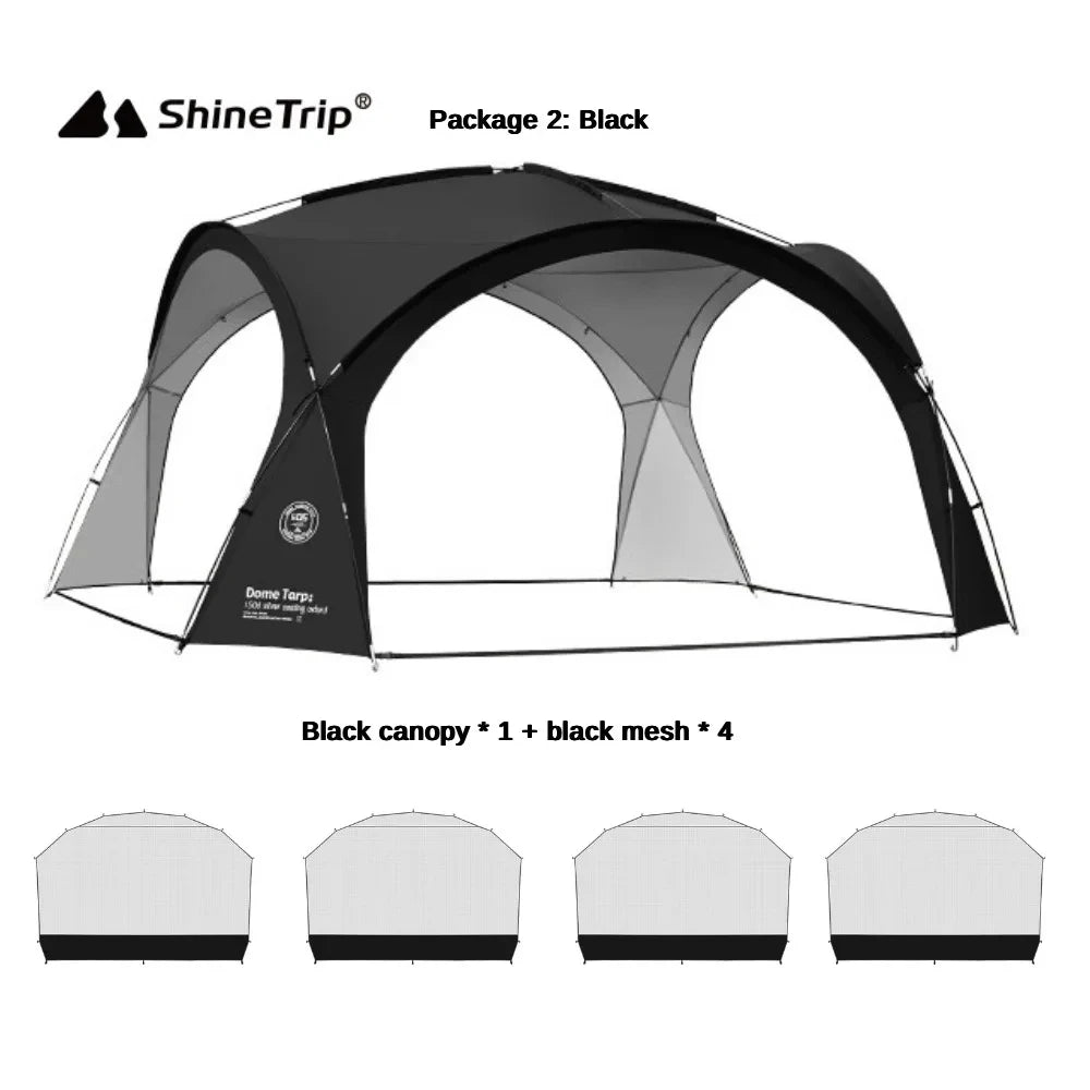 Coated Waterproof Camping Dome