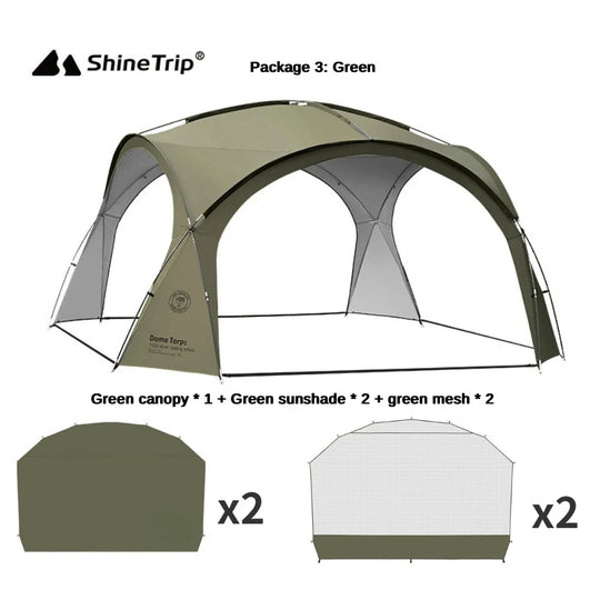 Coated Waterproof Camping Dome