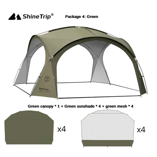 Coated Waterproof Camping Dome