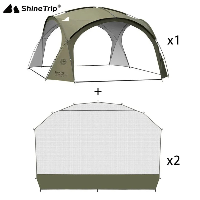 Coated Waterproof Camping Dome