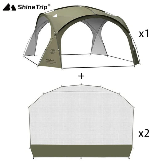 Coated Waterproof Camping Dome