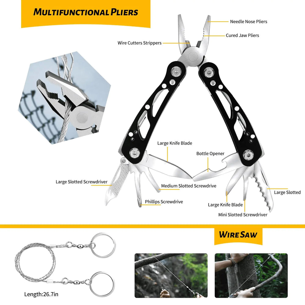 Emergency Survival Gear Kit 60 in 1