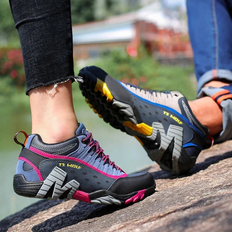 Trekking Hiking Shoes with Genuine Leather