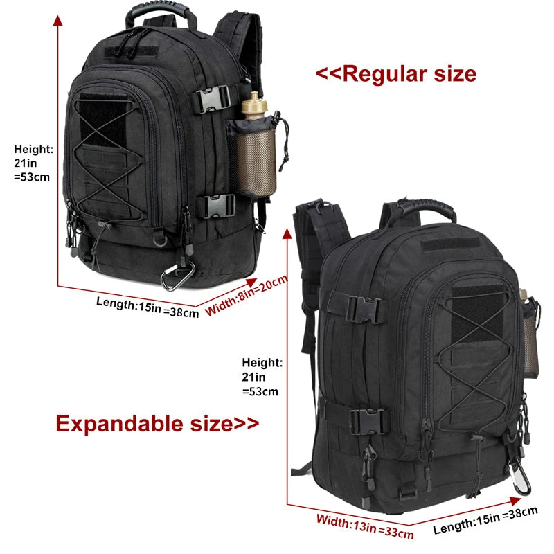 60L Tactical Backpack for Men & Women