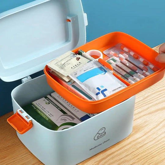 Portable First Aid Emergency Box Organizer