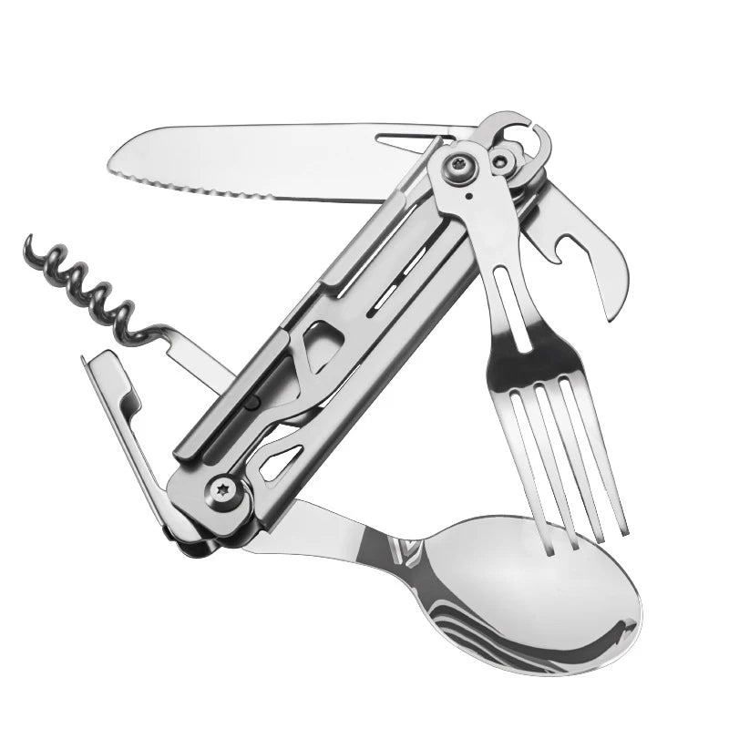 Folding Multitool Camping Tableware