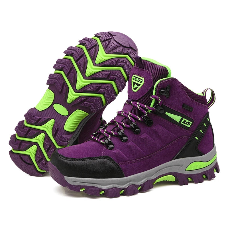 Winter Women Ankle Outdoor Trekking Boots Hiking Shoes