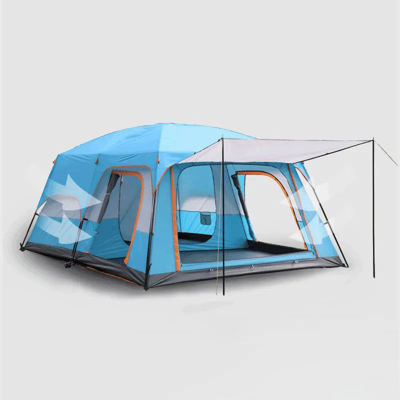 Outdoors Camping Tent 2 Room Large Space for 5-8 Person Weatherproof Camping Family Tents Portable Travel Tour Tents