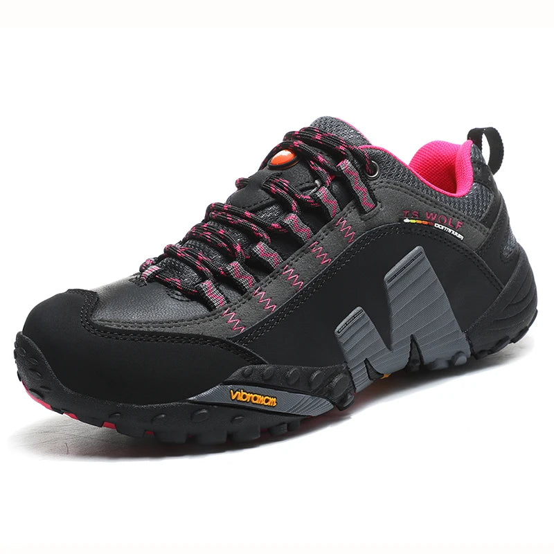 Trekking Hiking Shoes with Genuine Leather