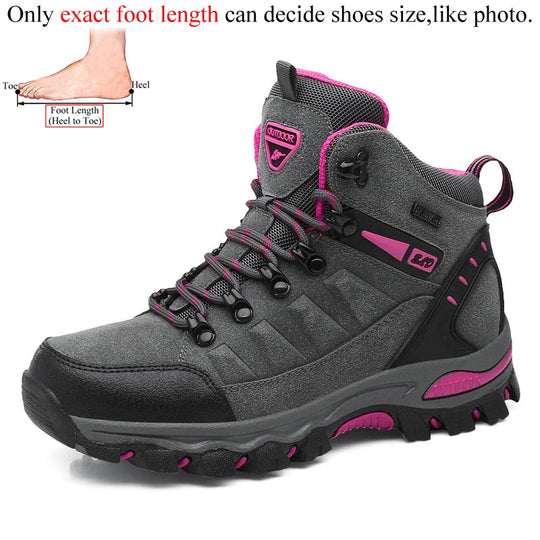 Winter Women Ankle Outdoor Trekking Boots Hiking Shoes