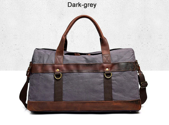 WaterProof Waxed Canvas Leather Duffel Bag