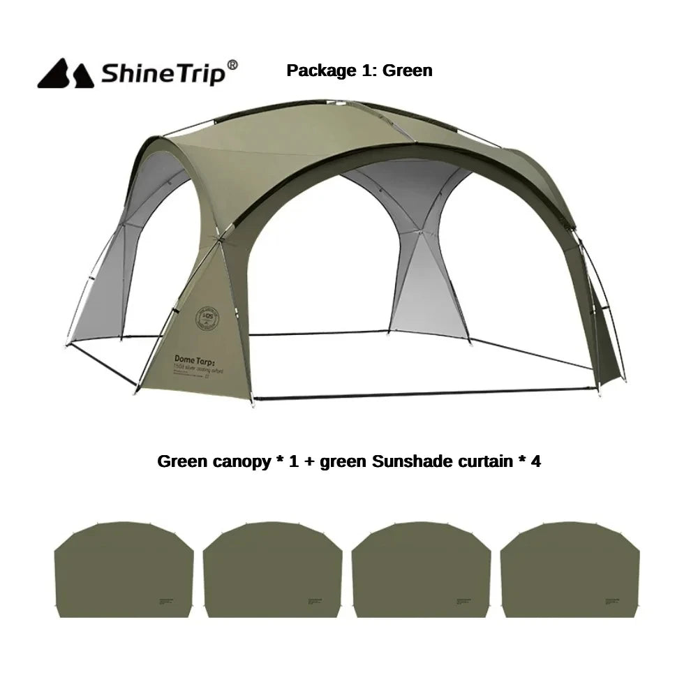 Coated Waterproof Camping Dome