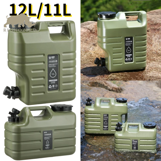 Large Capacity Portable Camping Water Dispenser with Faucet - Ideal Outdoor Water Carrier Tank