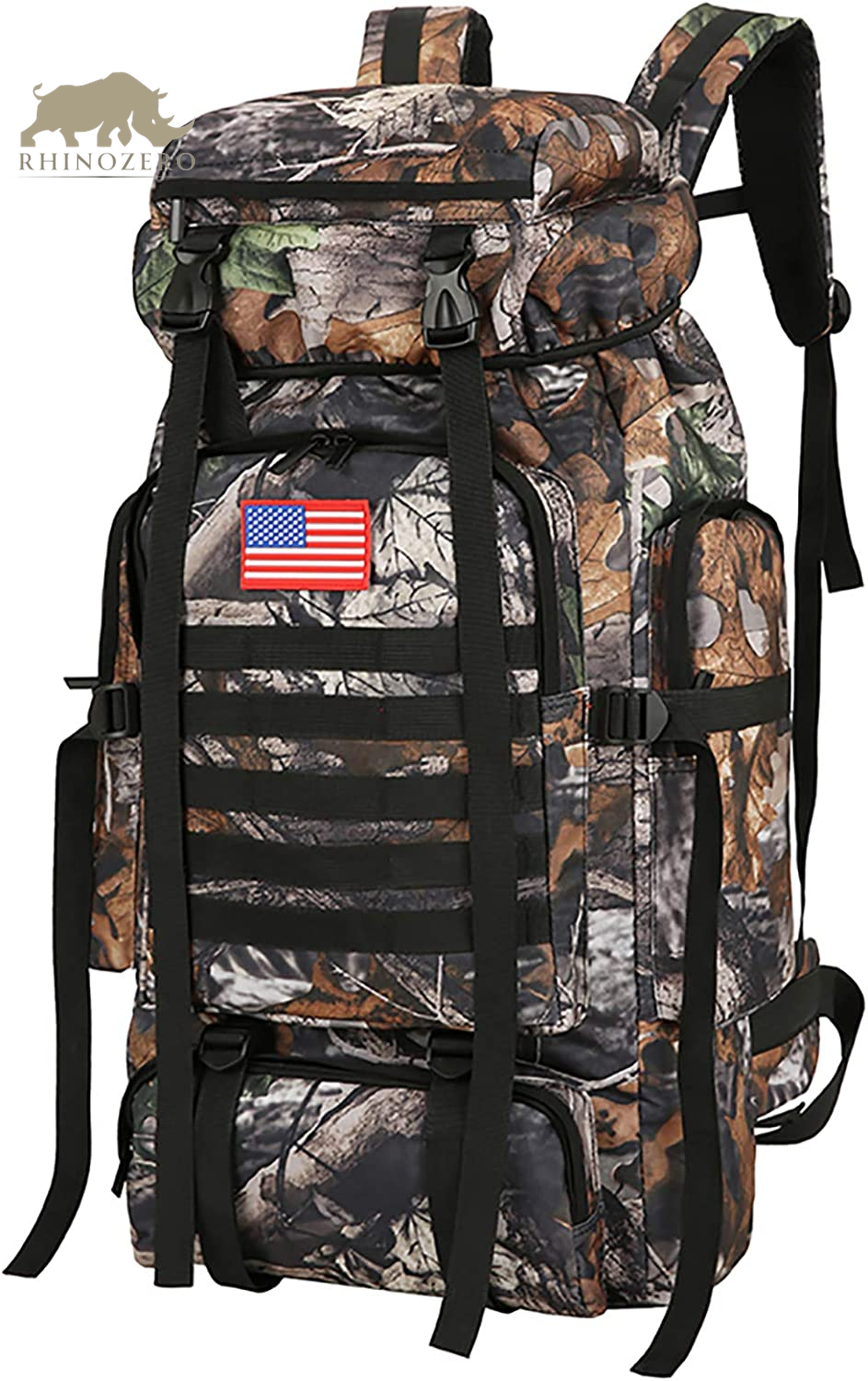 Men's 70L/100L Military Rucksack - Molle 3-Day Assault Pack for Hiking and Camping