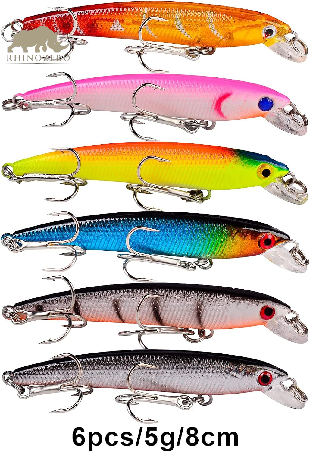 Premium Bass Fishing Lures Kit: Topwater Hard Baits, Minnow Crankbaits, Pencil VIB, and Swimbaits for Freshwater and Saltwater Fishing for Bass and Pike