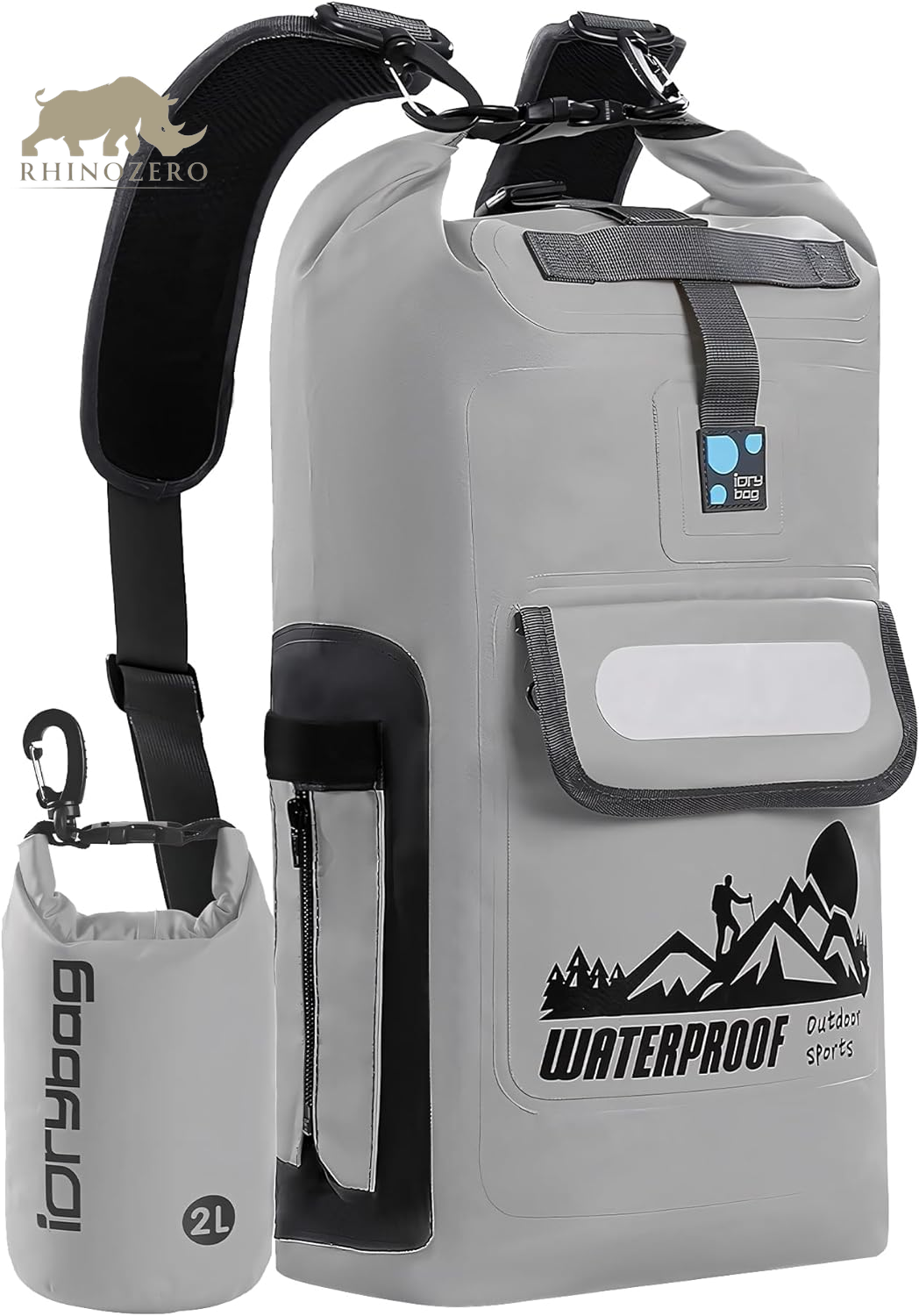 Waterproof Dry Bag Backpack - Floating Design Available in 20L, 30L, and 40L for Men - Ideal for Kayaking and Outdoor Activities