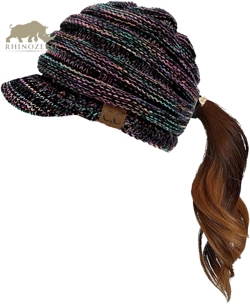 Hats and Scarves Women's Ribbed Knit Brimmed Hat (Model YJ-131, 2023)